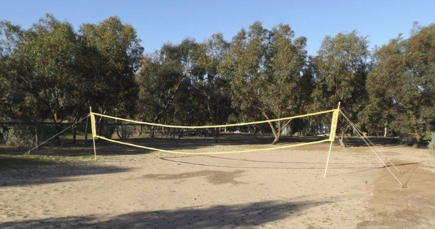 beach volleyball court
